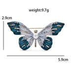 PENDRA Beautiful Enamel Butterfly 4-color Brooch
