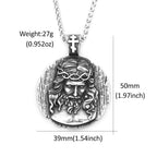 PENDRA Jesusround Christian Jesus Round Pendant
