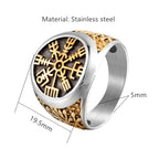 PENDRA Viking Trident Gold Ring