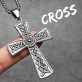 Carving Cross Men Necklaces Stainless Steel Pendant Chain Women Fashion Retro Jewelry Punk New In Accessories Gifts Wholesale