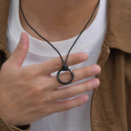 PENDRA Mobius Black Pendant Necklace