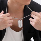 PENDRA Cross Dogtag Pendant Necklace