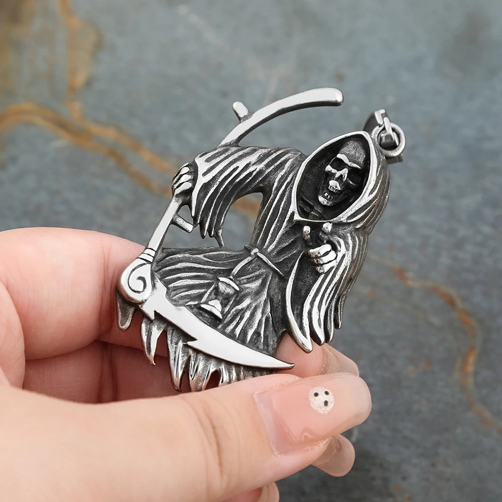PENDRA Skullpunk Gothic Hip Hop Skull Pendant