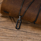 PENDRA Box Geometric Pendant Necklace