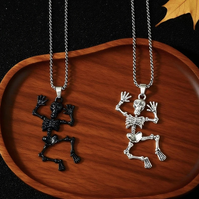 PENDRA Skullfun Halloween Weird Skull Pendant Necklace