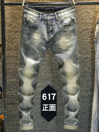 PENDRA Elastic Old Slim Pants