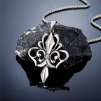 PENDRA Rune Vintage Steel Necklace