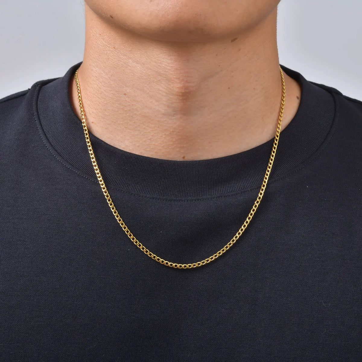 6pcs Stainless Steel Chain Necklace for Men Women,Silver Gold Color Cuban Rope Snake Box Chain Collars,Classic Metal Jewelry Set