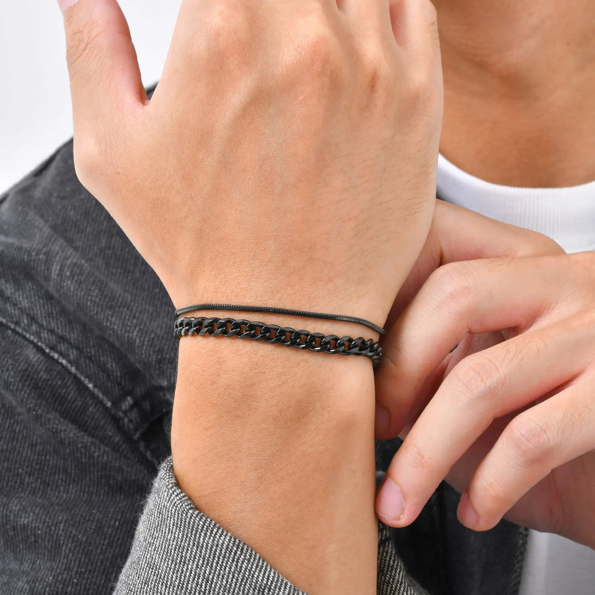 PENDRA Cuban Silver Bracelet