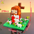 PENDRA Cartoon Jesus Garden Building Set