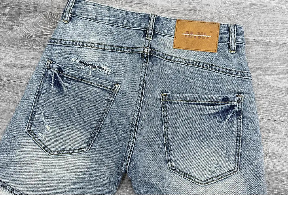 PENDRA Spliced Knee Length Shorts
