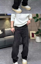 PENDRA Wide Leg Zipper Straight Pants