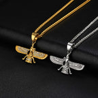 PENDRA Faravahar Eagle Pendant Necklace