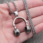PENDRA Headphone Punk Music Pendant Necklace