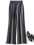 PENDRA Leather Elastic Waisted Pants
