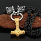 PENDRA Wolf Norse Hammer Necklace