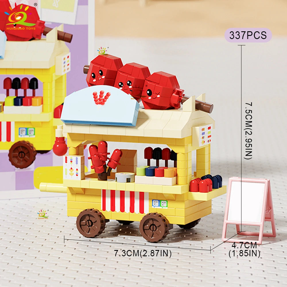 PENDRA Cute Food Micro Building Set