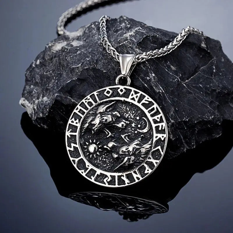 PENDRA Celtic Knot Rune Vintage Necklace
