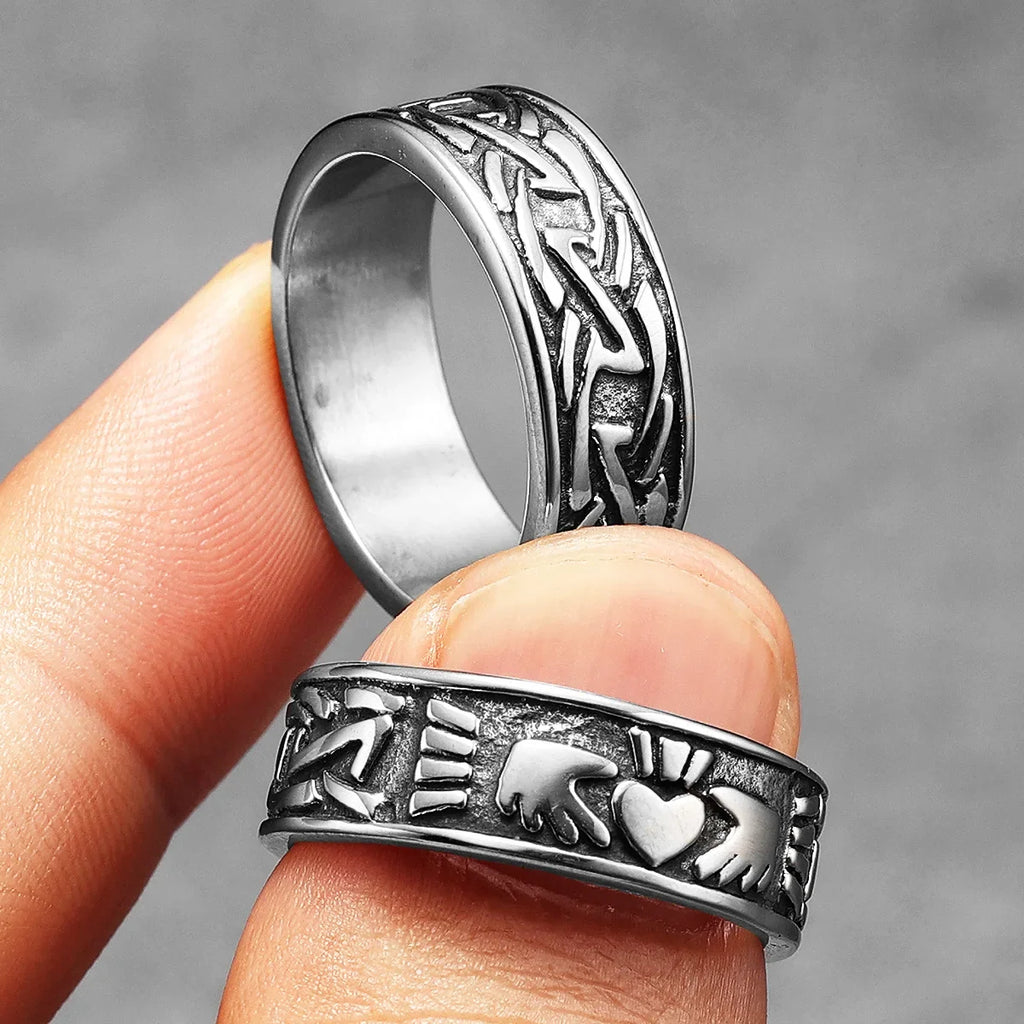 PENDRA Couple Engagement Cute Steel Ring