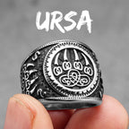 PENDRA Viking Runes Wolf Ring
