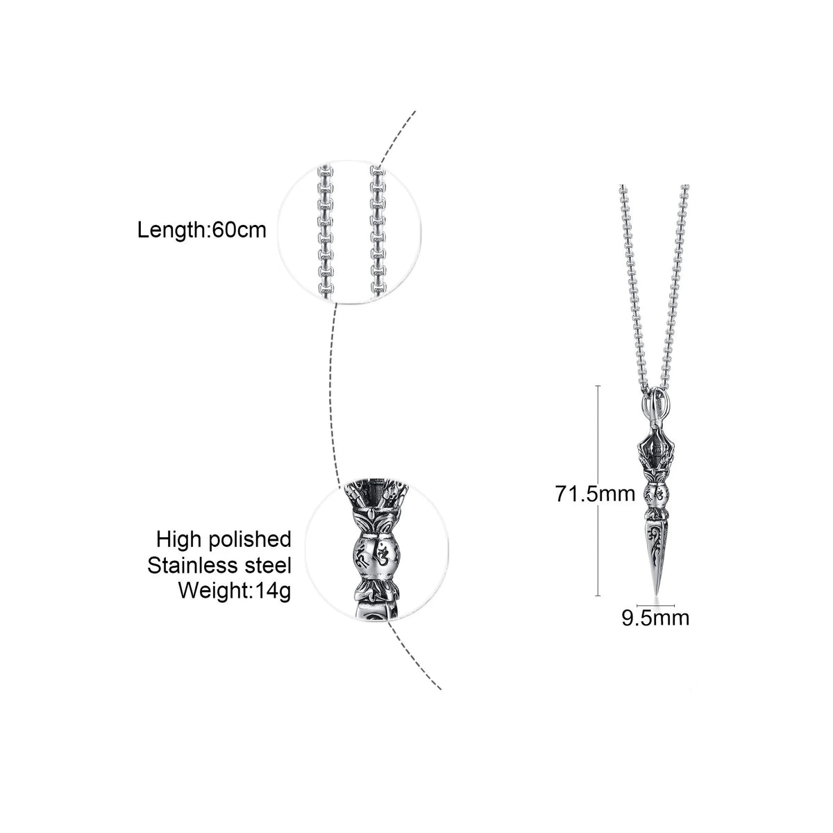 PENDRA Tibetan Gandhanra Pendant Necklace