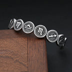 PENDRA Zodiac Twelve Stainless Steel Cuff Bracelet