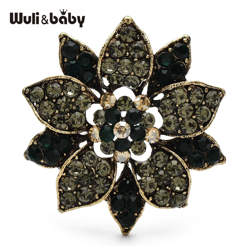 PENDRA Florielle21 Rhinestone Brooch