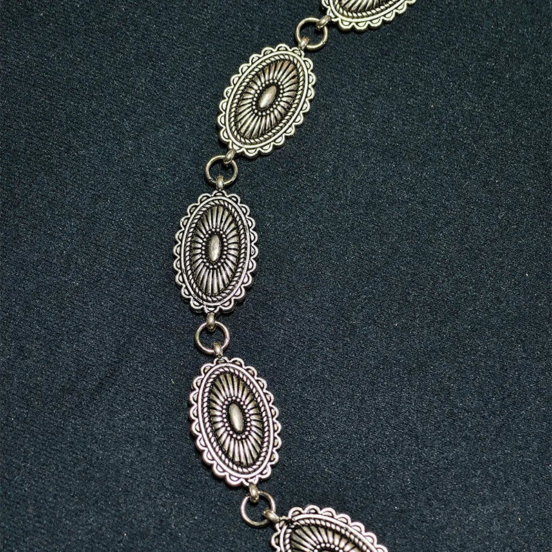 PENDRA Koraora Metal Boho Waist Chain Belt