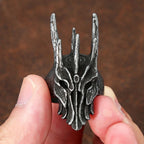 PENDRA Sauron Black Helm Gothic Ring