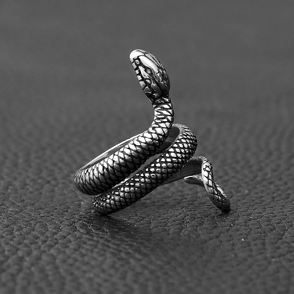 PENDRA Serpenta 316L Stainless Steel Snake Ring