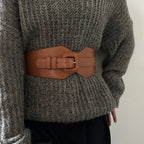 PENDRA Aureene Leather Corset Wide Belt