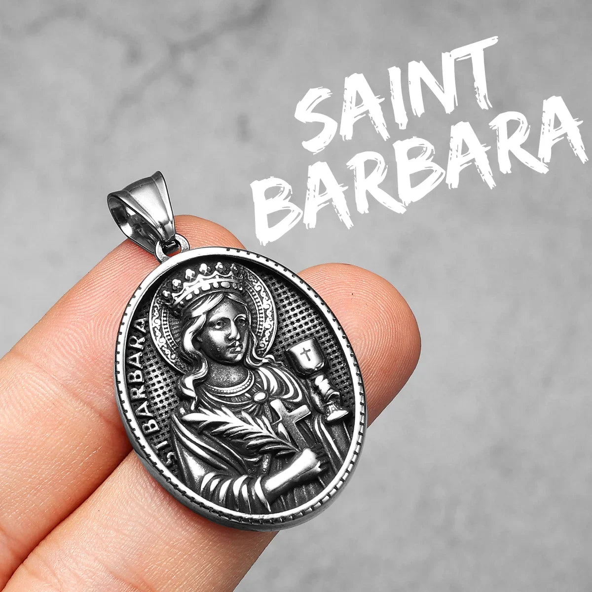 Virgin Mary Stainless Steel Men Necklaces Pendants Chains Women Jewelry New Cool Powerful Amulet Accessories Gifts Wholesale