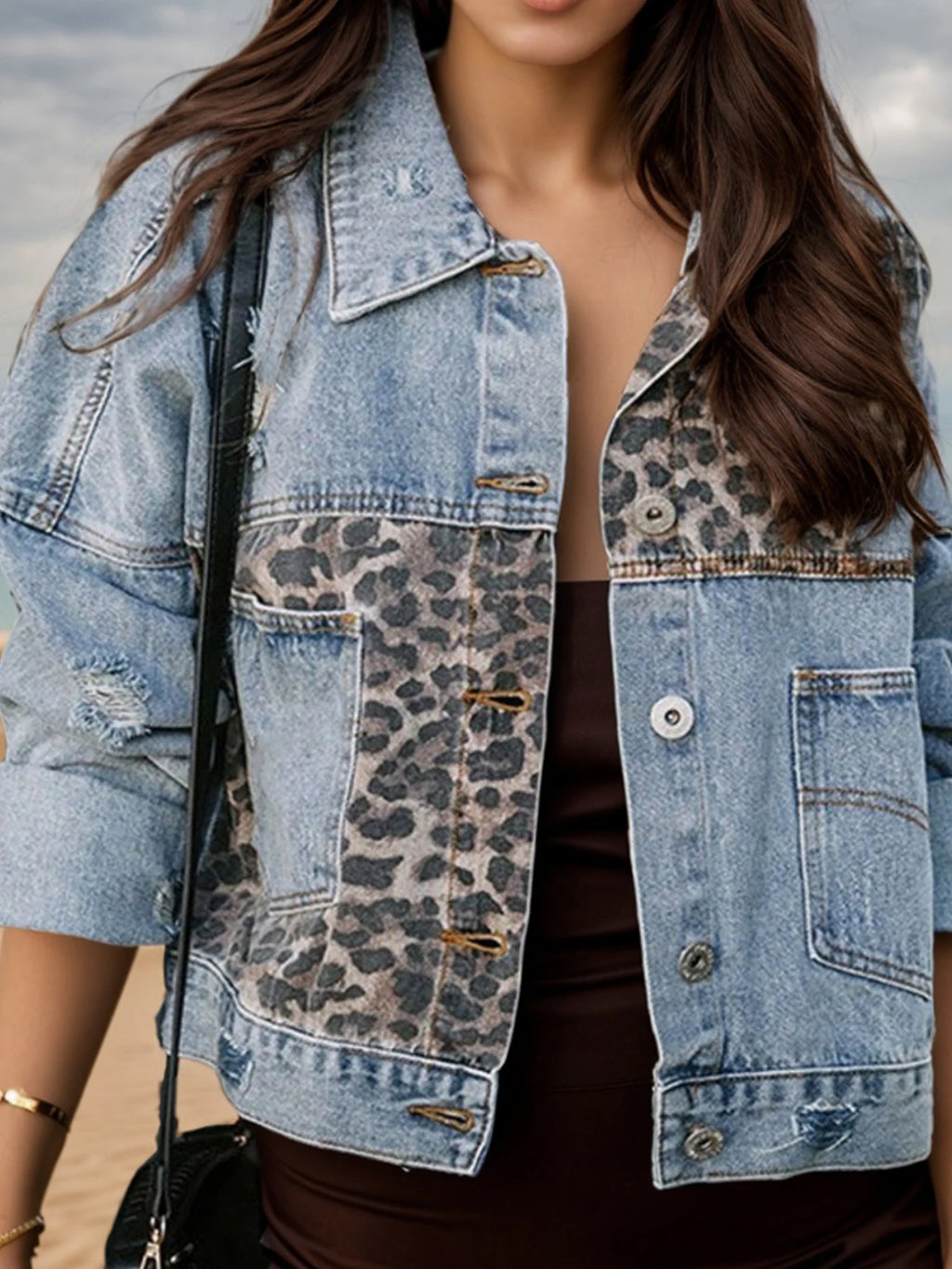 PENDRA Washed Blue Long Jacket