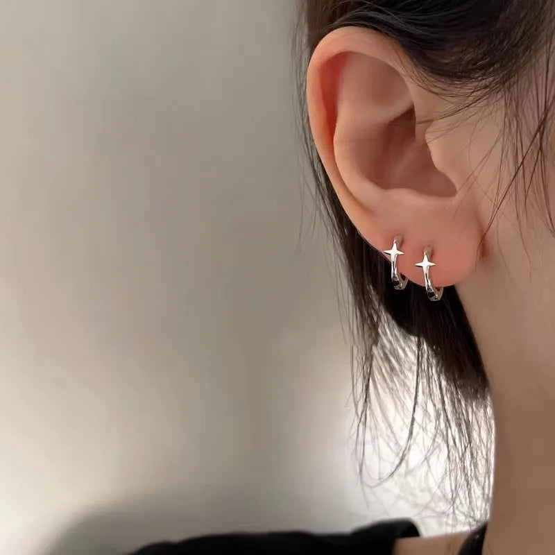 VENTFILLE 925 Sterling Silver Drop Earring For Women Zircon Crystal Hollow Out Cat Personality Jewelry Gift Dropshipping