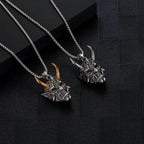 PENDRA Demonmask Samurai Ghost Demon Mask Pendant