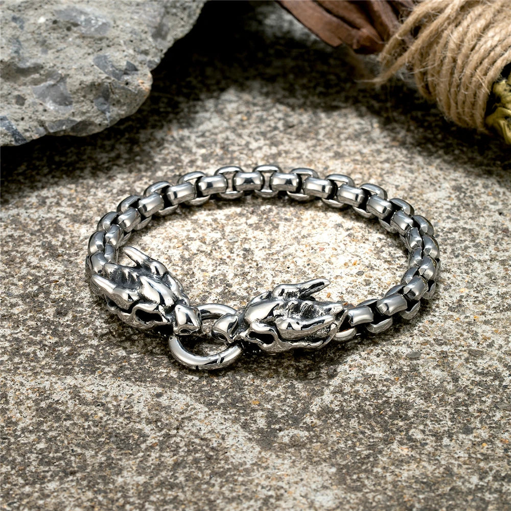 PENDRA Dragon Vintage Steel Bracelet