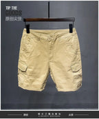 Korean Washed Luxury Men's Slim Jeans Designer Denim Short Pants for Summer Boyfriend Stretch Straight White Cargo Cotton Shorts