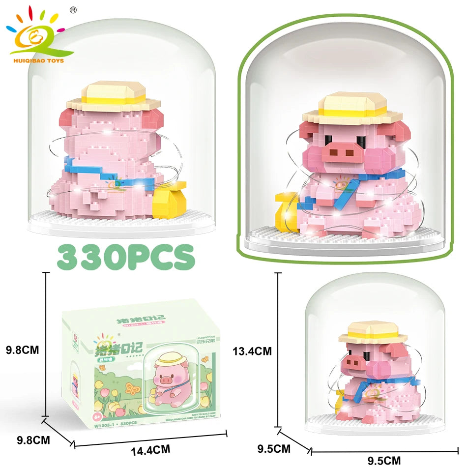 PENDRA Cute Pig Micro Building Set