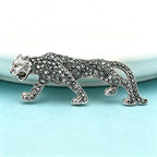 PENDRA Vintage Fierce-looking Leopard Brooch