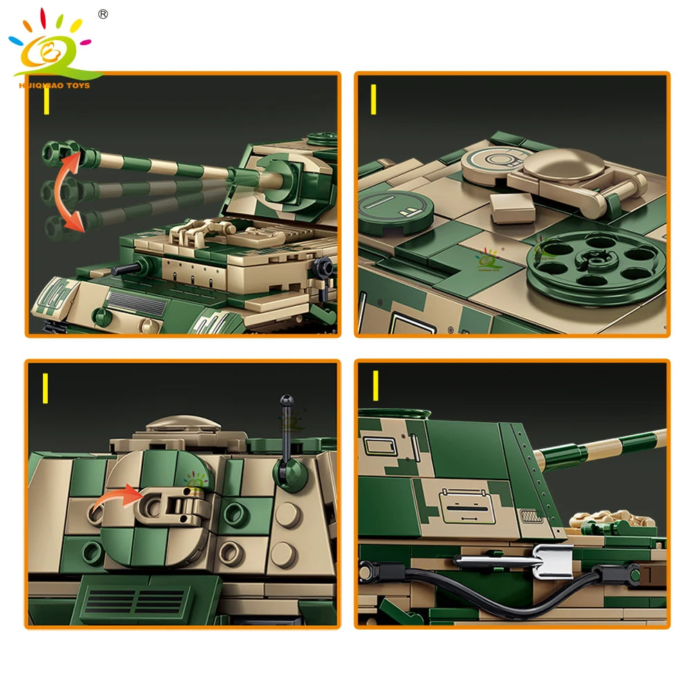 PENDRA Military Tank Army Building Set