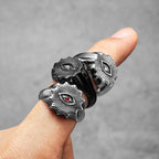 PENDRA Masonic Illuminati Eye Steel Ring
