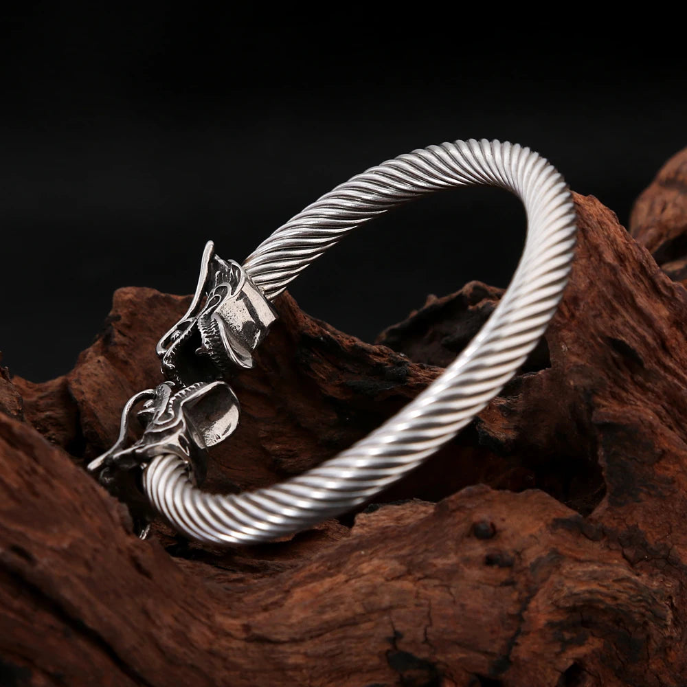 PENDRA Rune Tree Nordic Stainless Steel Bracelet