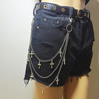 PENDRA Moonstar Rivet Waist Chain Keychain
