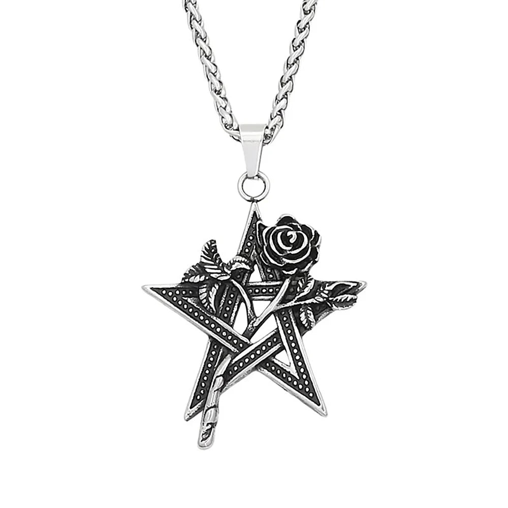 PENDRA Rosebloom Stainless Steel Rose Pendant