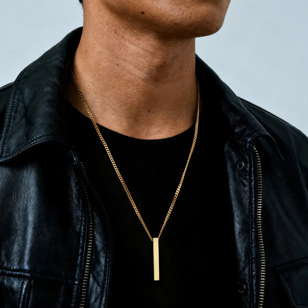 PENDRA Bar Vertical Long Pendant Necklace