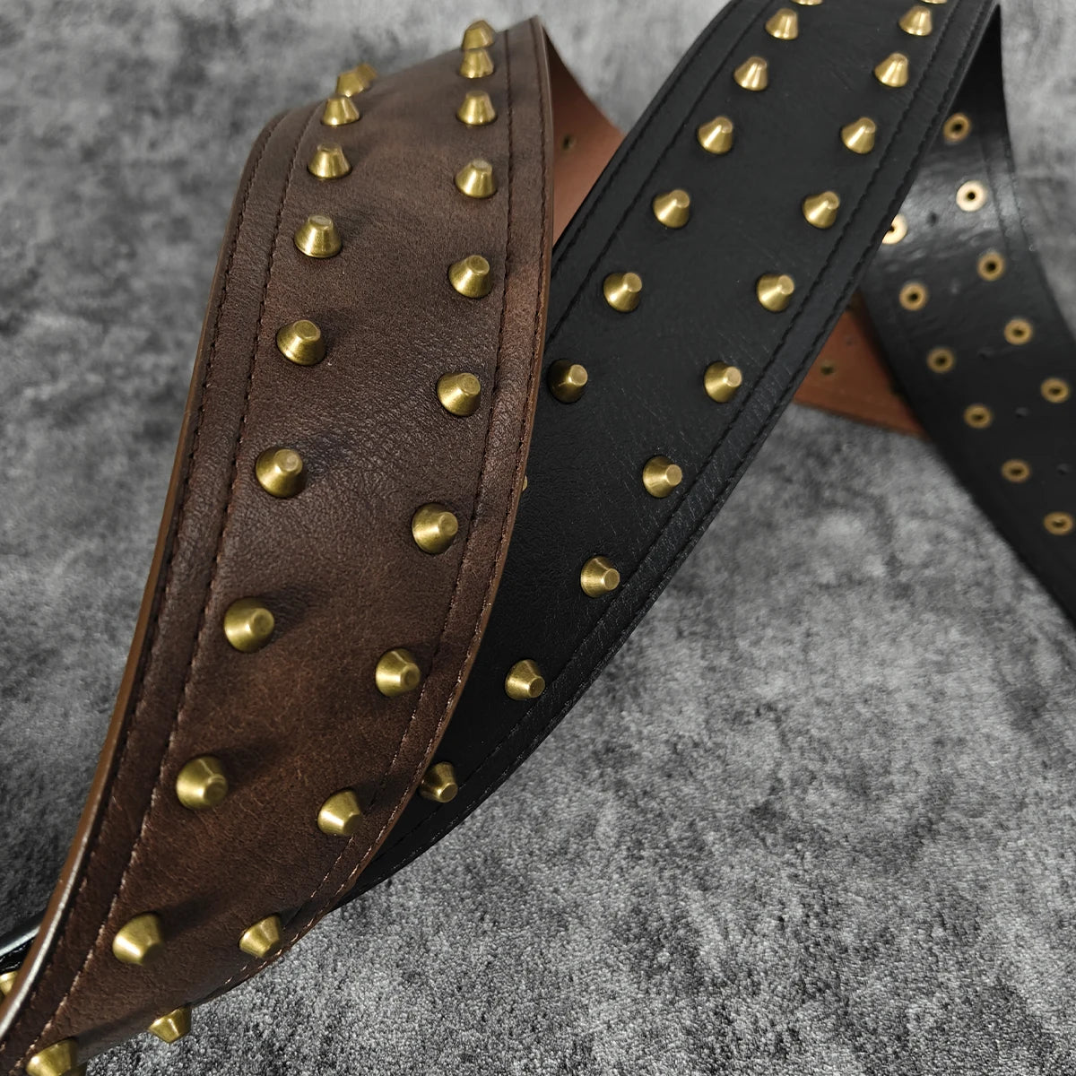 High-end Luxury Designer Western Cowgirl Vintage Rivet Belt For Women Jeans Dress Brown Wide Corset Belt For Winter Perfect Gift