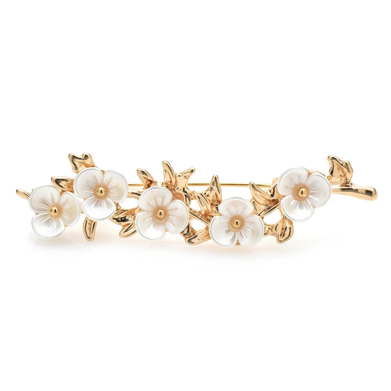 PENDRA Plumelle Pretty Plum Blossom Brooch
