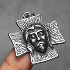Jesus Cross Men Necklaces Stainless Steel Pendant Chain Women Fashion Jewelry Religion Punk New in Accessories Gifts Wholesale