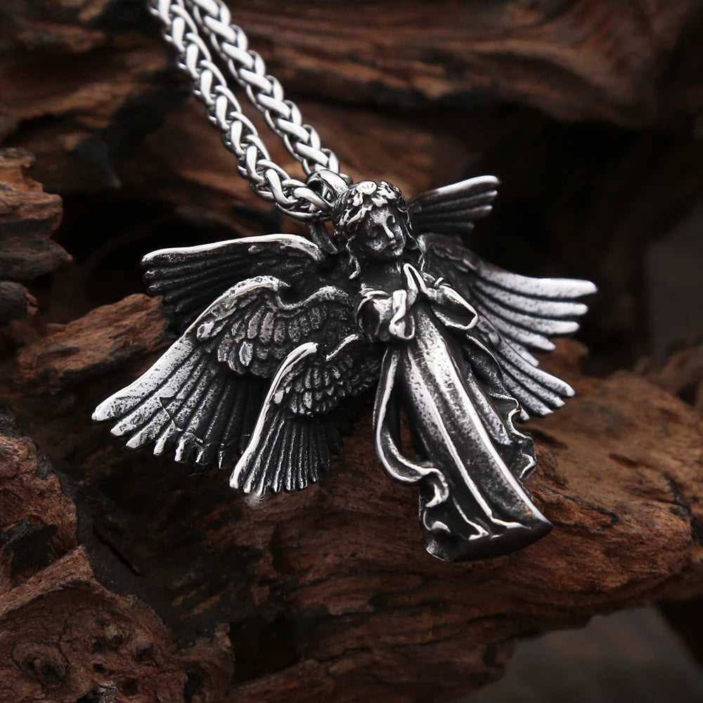 PENDRA Guardianangel Praying Hand Angel Pendant