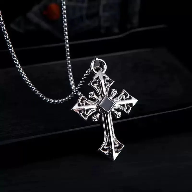 PENDRA Hollowforge Patterned Stainless Steel Pendant